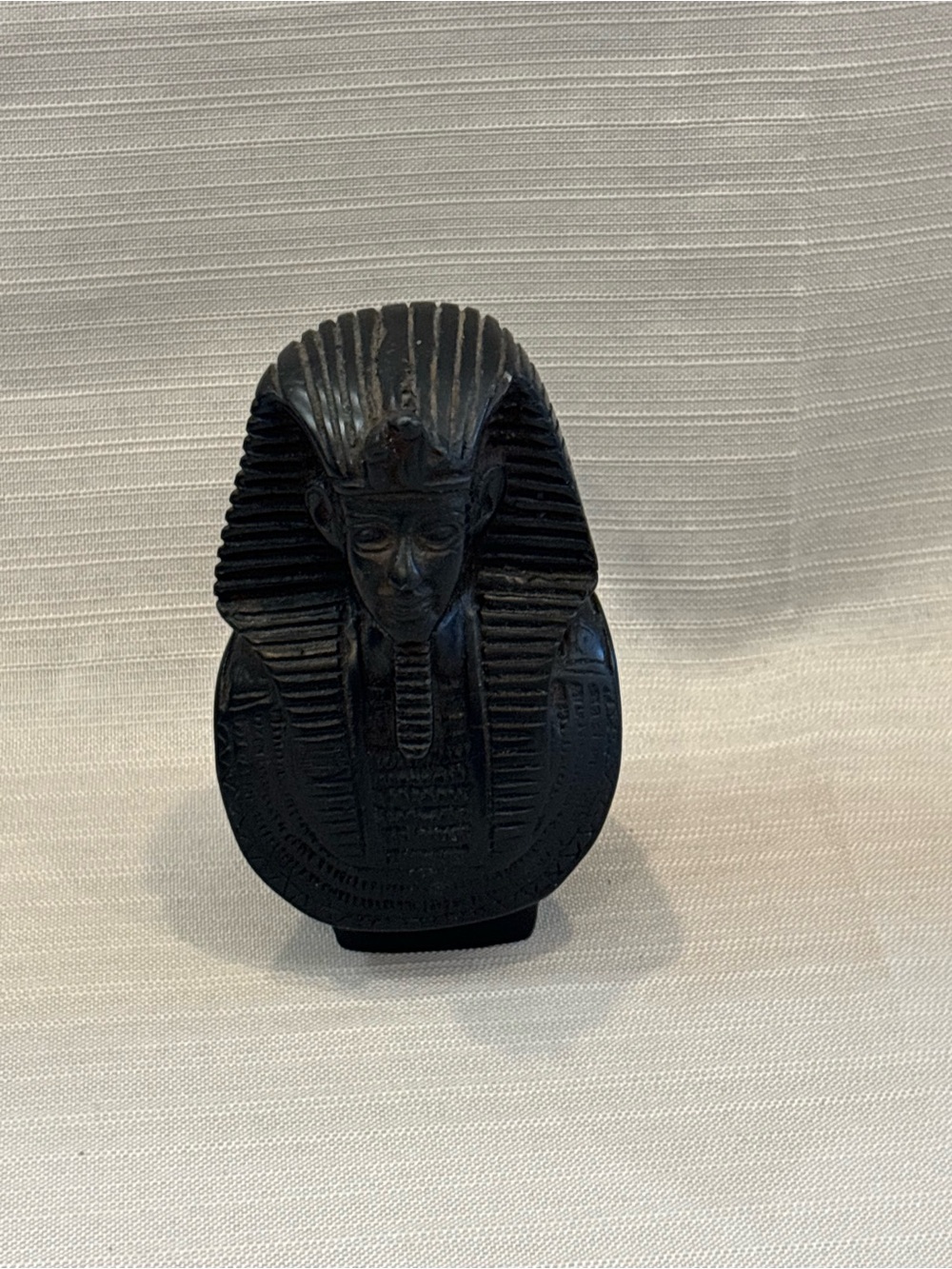 Vintage Black Pharaoh Bust Decorative Statue - Home Art Accent